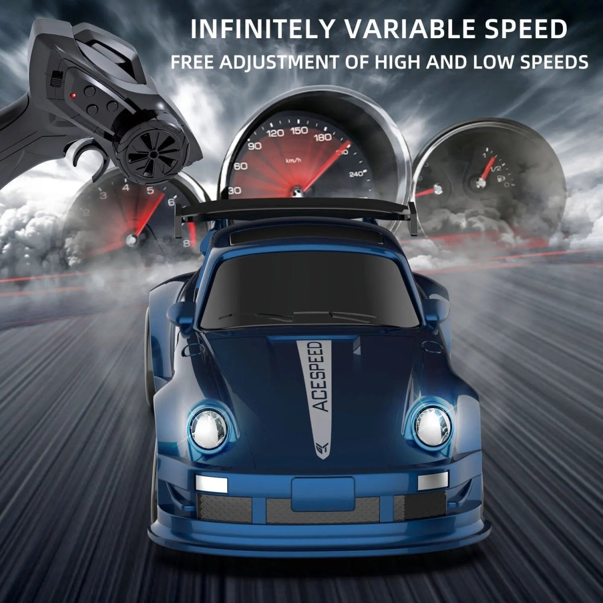 Mini závodní autíčko NovaDrive v měřítku 1:64 s dálkovým ovládáním 2,4 GHz a driftovacími pneumatikami