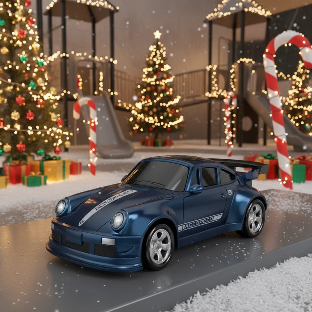 Mini závodní autíčko NovaDrive v měřítku 1:64 s dálkovým ovládáním 2,4 GHz a driftovacími pneumatikami