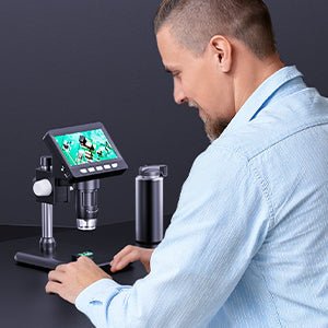 Microscopio digital FluxView con pantalla de alta resolución para soldadura de componentes electrónicos