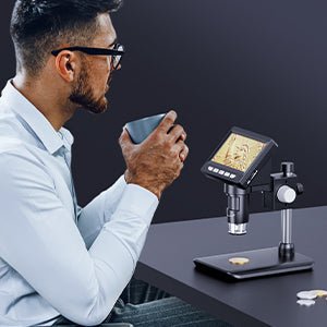 Microscopio digital FluxView con pantalla de alta resolución para soldadura de componentes electrónicos
