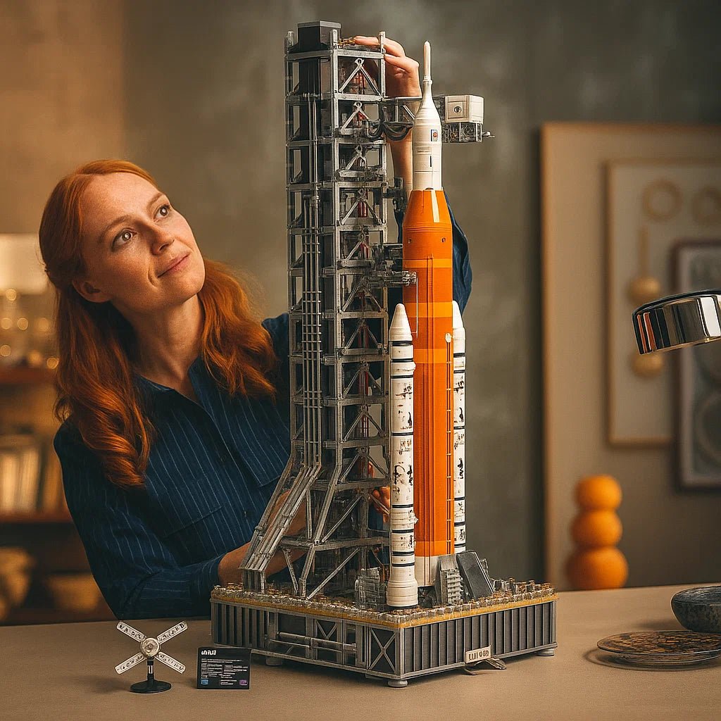 NebulaForge Artemis Inspired Rocket Kit For Space Fans Launch Tower Orion Capsule