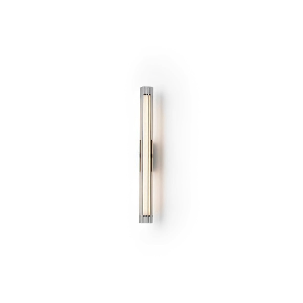 Linece Contemporary Glass Wall Lamp — Metal Frame, 5cm Diameter