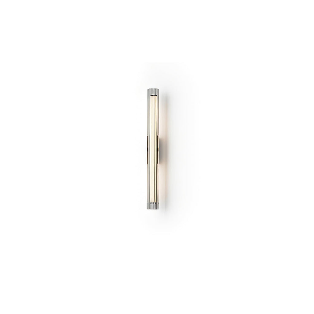Linece Contemporary Glass Wall Lamp — Metal Frame, 5cm Diameter