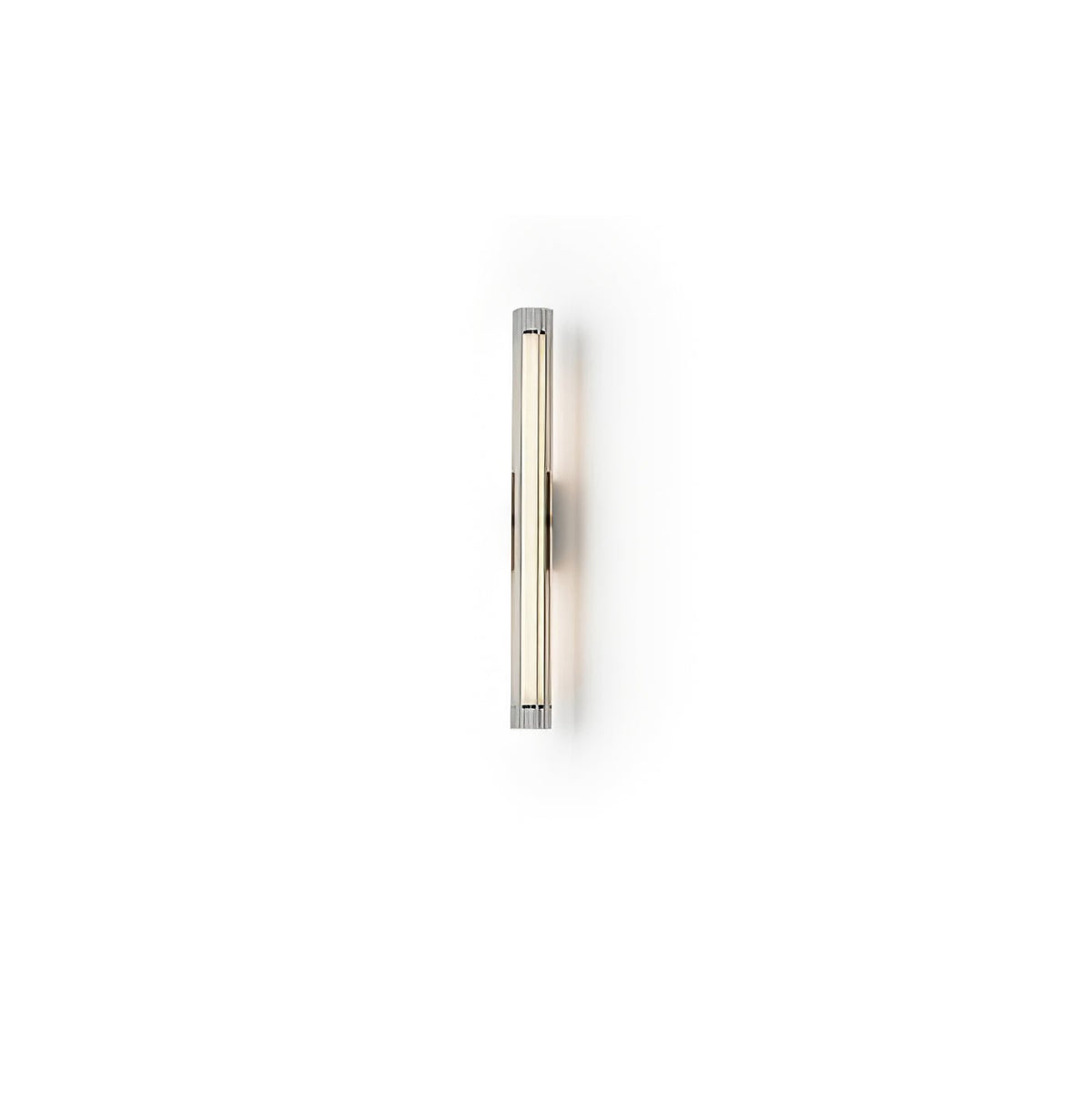 Linece Contemporary Glass Wall Lamp — Metal Frame, 5cm Diameter