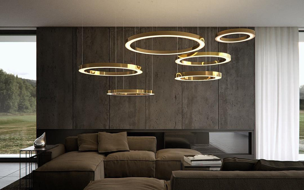 مصباح معلق دائري LED بتصميم سلس