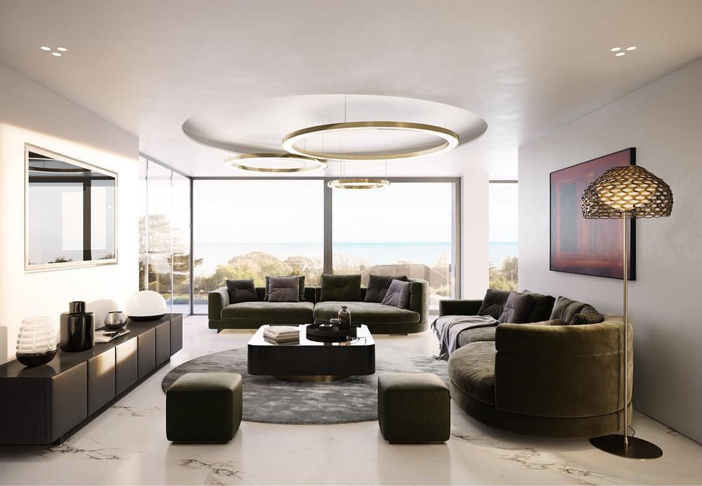 مصباح معلق دائري LED بتصميم سلس