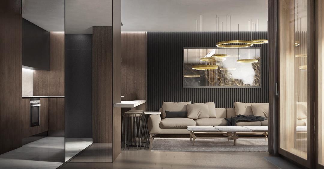 مصباح معلق دائري LED بتصميم سلس