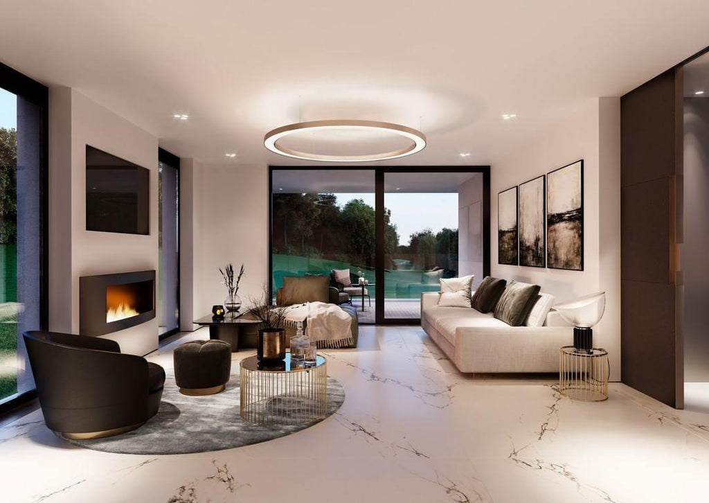 مصباح معلق دائري LED بتصميم سلس