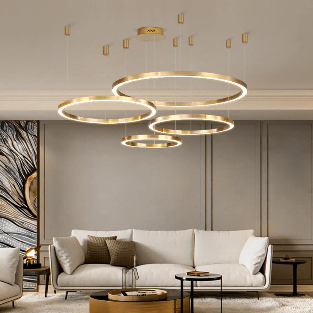 مصباح معلق دائري LED بتصميم سلس