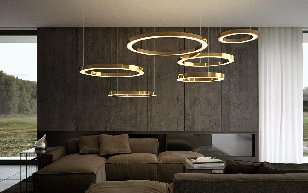 مصباح معلق دائري LED بتصميم سلس