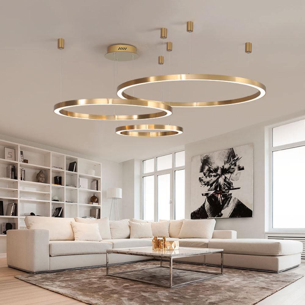 مصباح معلق دائري LED بتصميم سلس