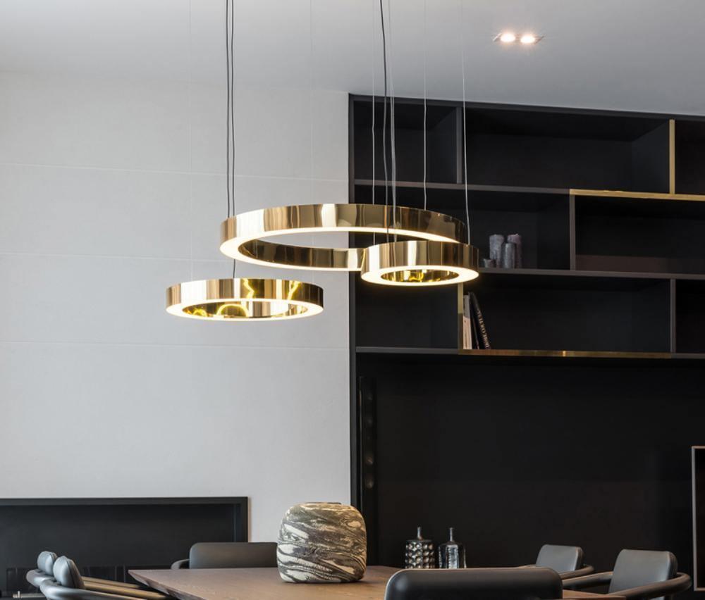 مصباح معلق دائري LED بتصميم سلس