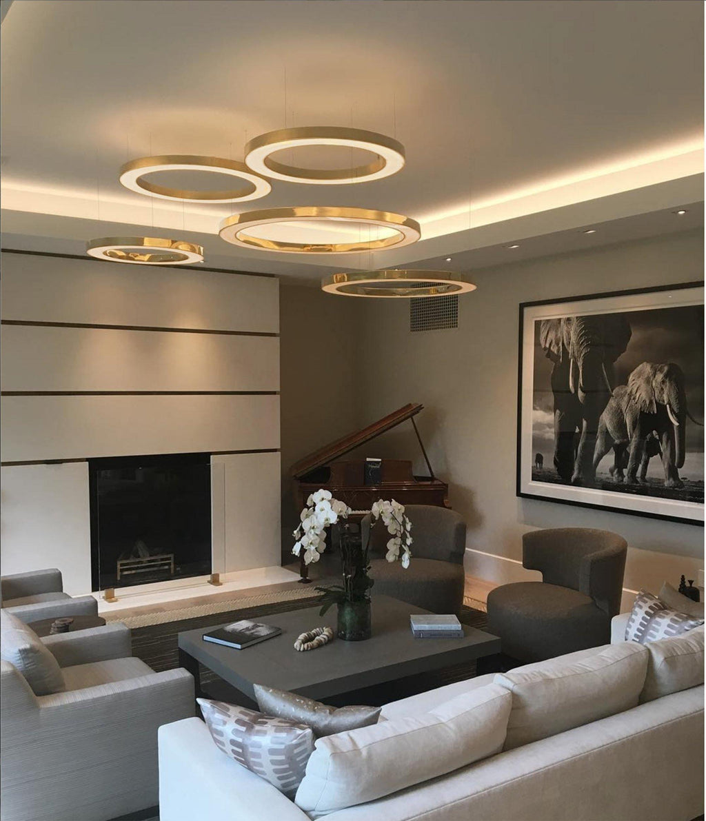 مصباح معلق دائري LED بتصميم سلس