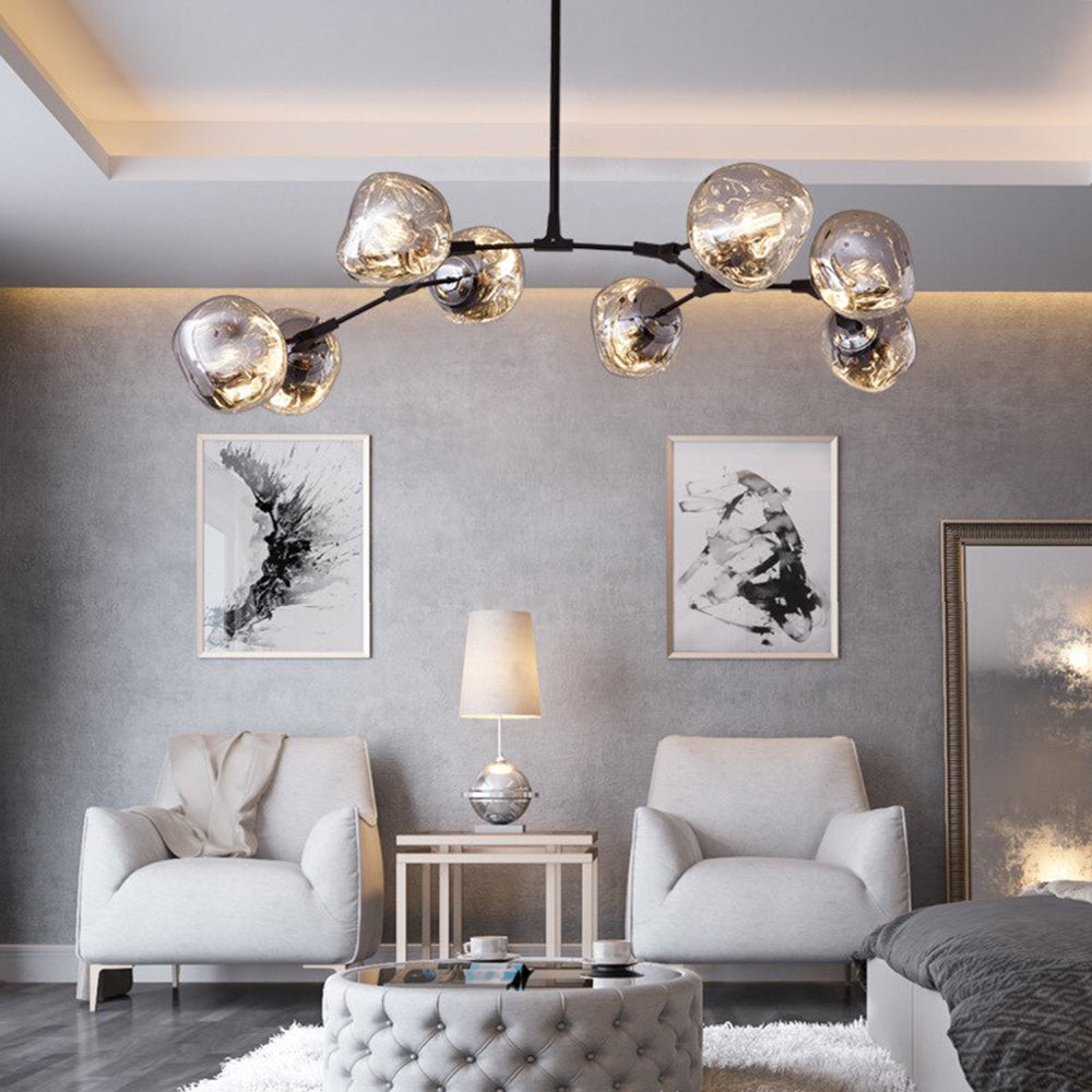 Nowoczesna wisząca lampa Arisha Globe Lava 3