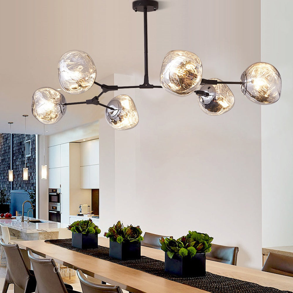 Nowoczesna wisząca lampa Arisha Globe Lava 3