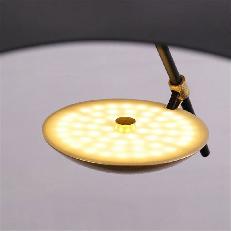 Suspension Airsha couleur or à 3 teintes — Ampoule à lumière chaude incluse