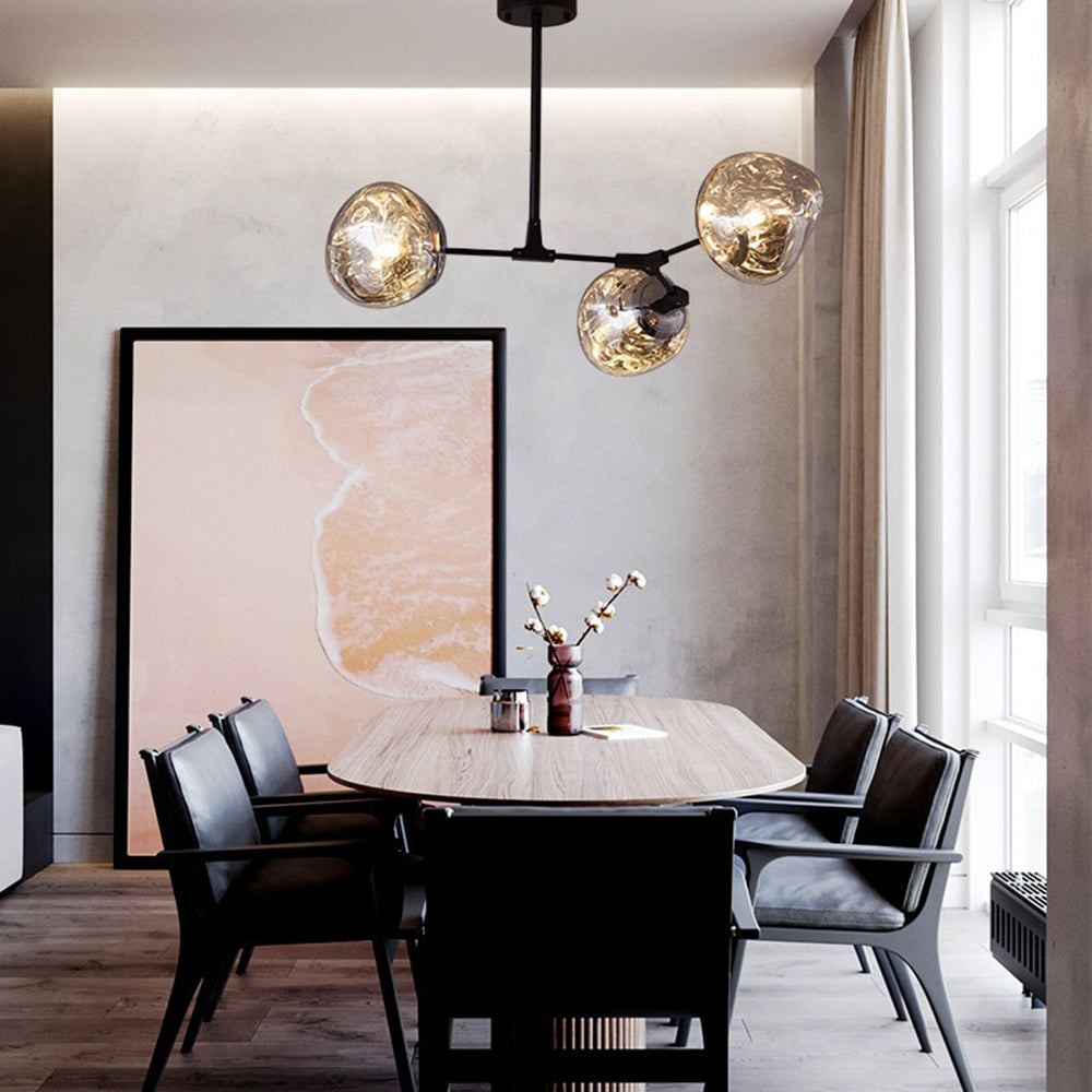 Nowoczesna wisząca lampa Arisha Globe Lava 3