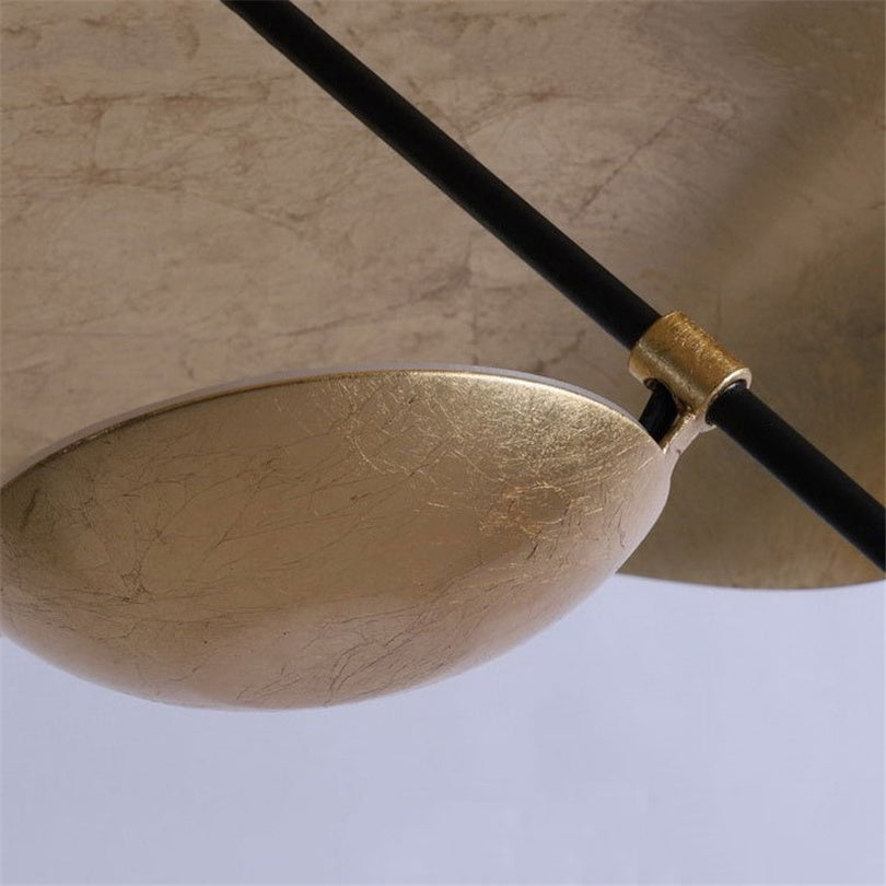 Suspension Airsha couleur or à 3 teintes — Ampoule à lumière chaude incluse