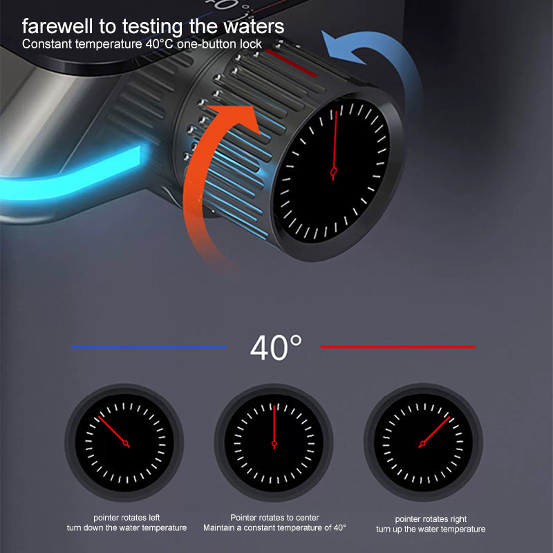 Thermostatisch digitaal display douchesysteem
