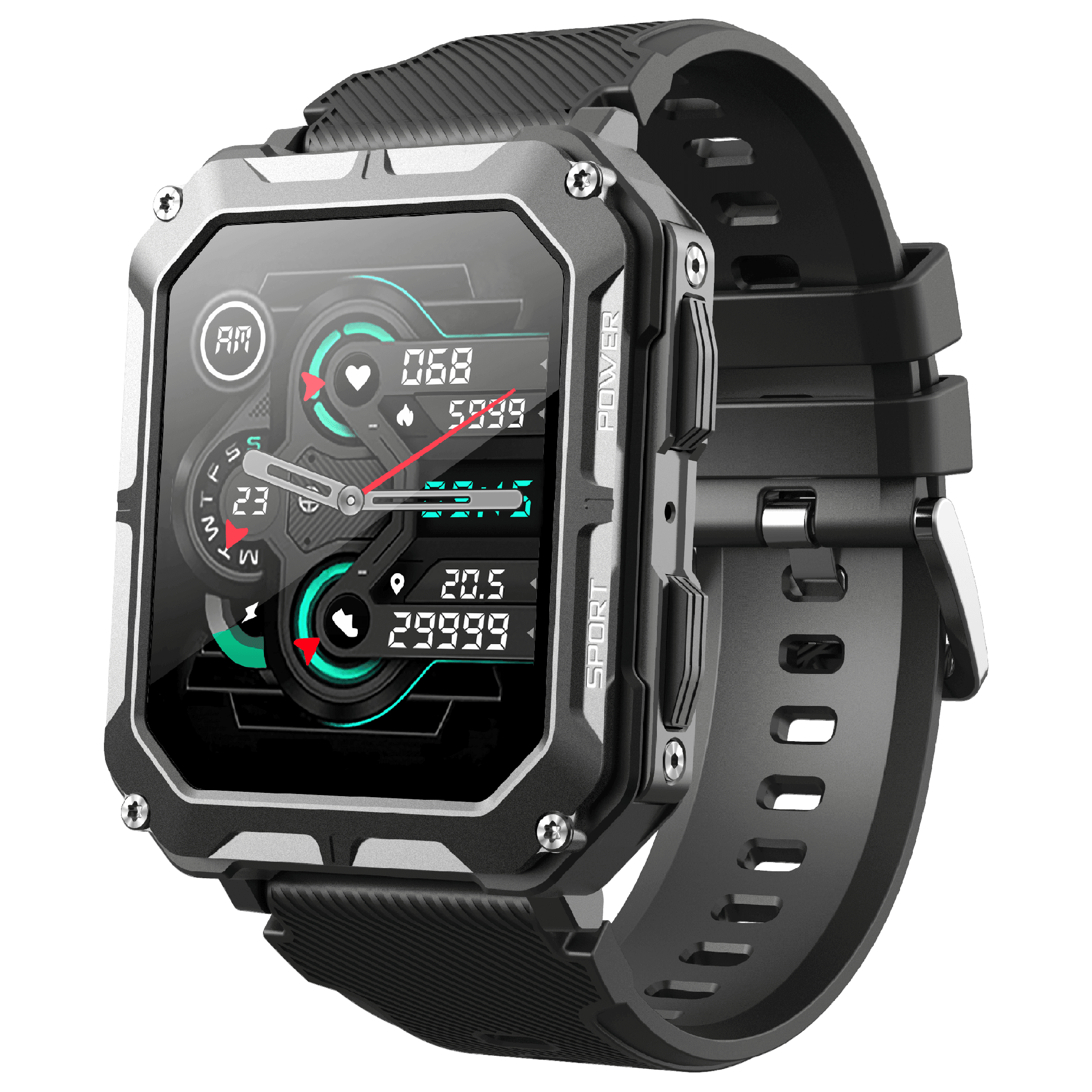 Montre Intelligente Moderne Durable Conçue Pour Environnements Rugueux