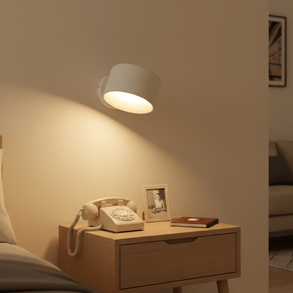 Draadloze Nordic wandlamp met afstandsbediening
