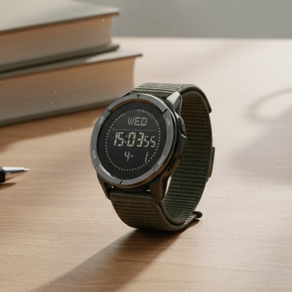 Sportovní hodinky TrailPulse Carbon pro dobrodruhy, lehké a nárazuvzdorné
