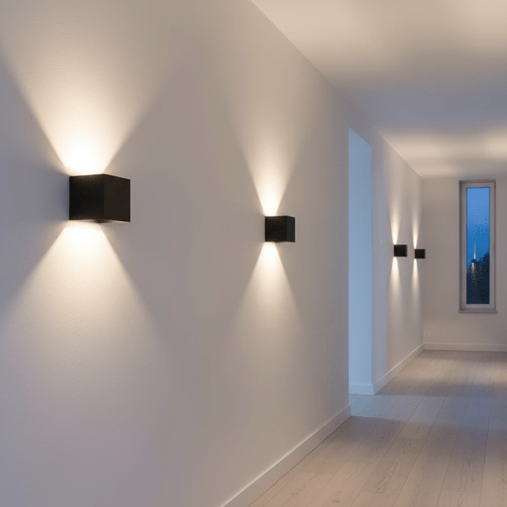 مصباح حائط LED من لوما غارد، من الألومنيوم ومقاوم للماء بمعيار IP65، للاستخدام الداخلي والخارجي