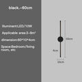 I-Shaped LED Wall Light With Adjustable Three-Tone Glow For Bedroom And Living Rooms