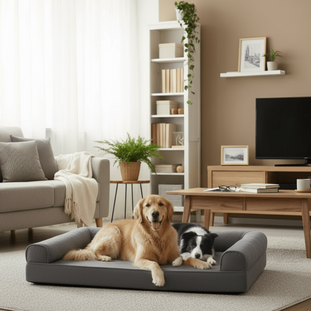 Cuccia-divano ortopedica HavenPaws per cani, per sostenere le articolazioni e dormire nel lusso