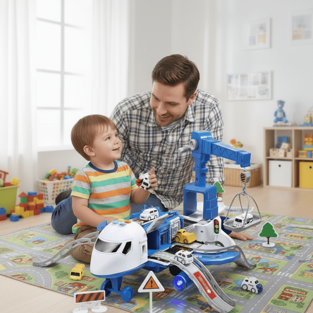 AeroTune Musical Deformation Stretching Airplane Toy For Kids With Lights And Music
