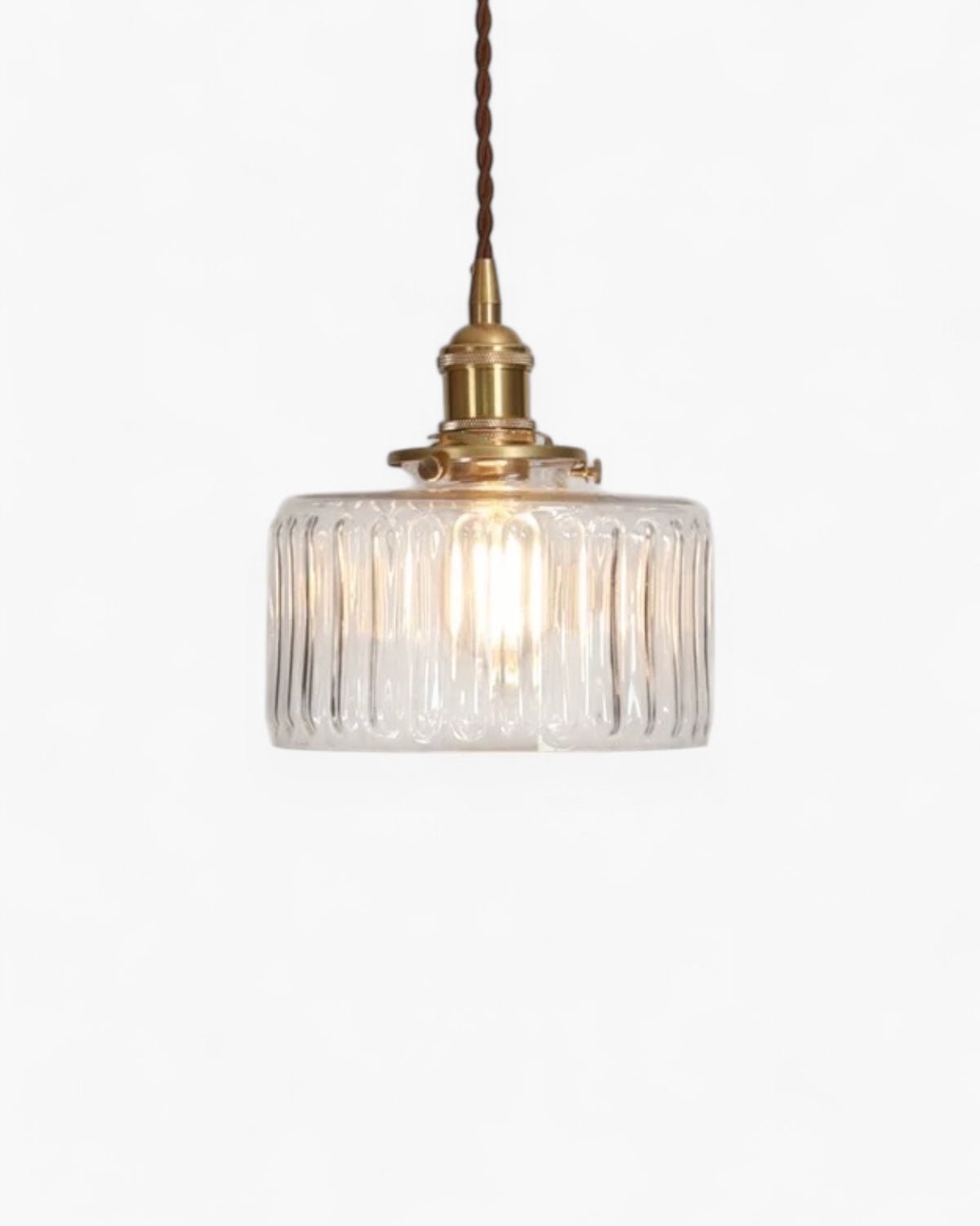 Lucerne Verdant Pendant Light With Emerald Glass Brass