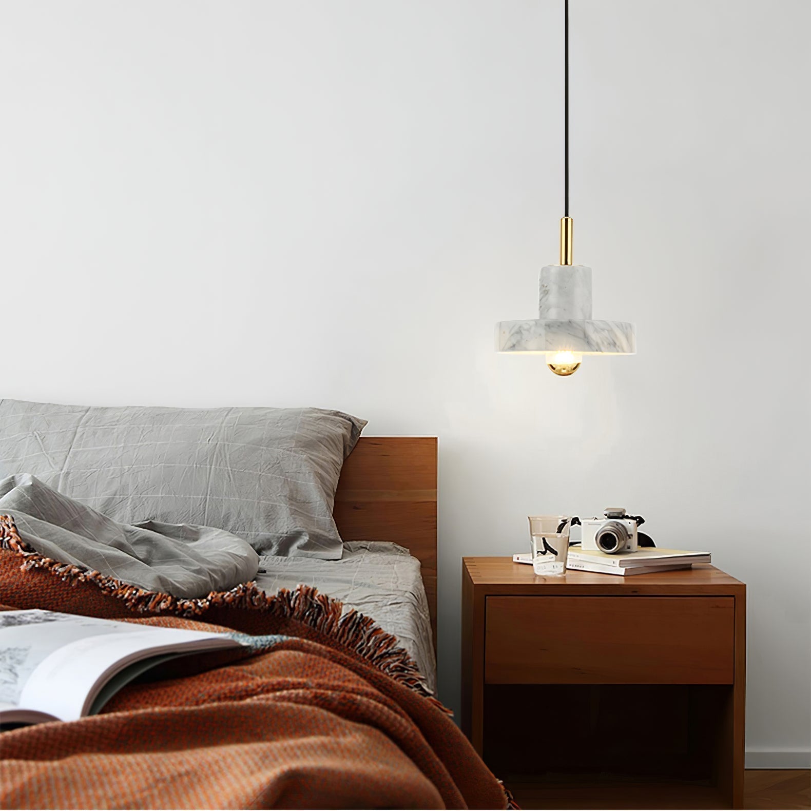 LueurMarble - Stijlvolle Marmeren Hanglamp