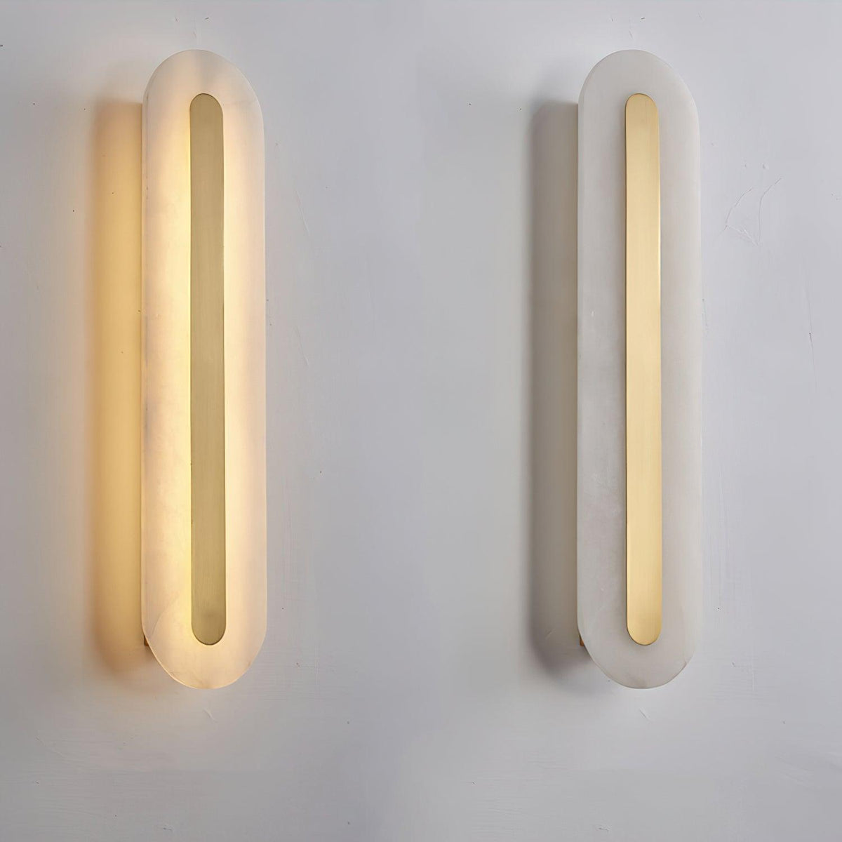 Hurn Curved Alabaster Wall Lamp