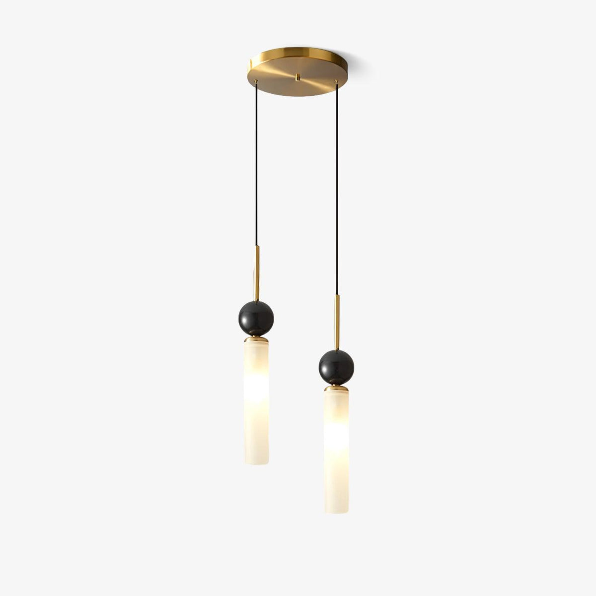 Thea Minimalist Marble Pendant Light — Single & Double Head Options
