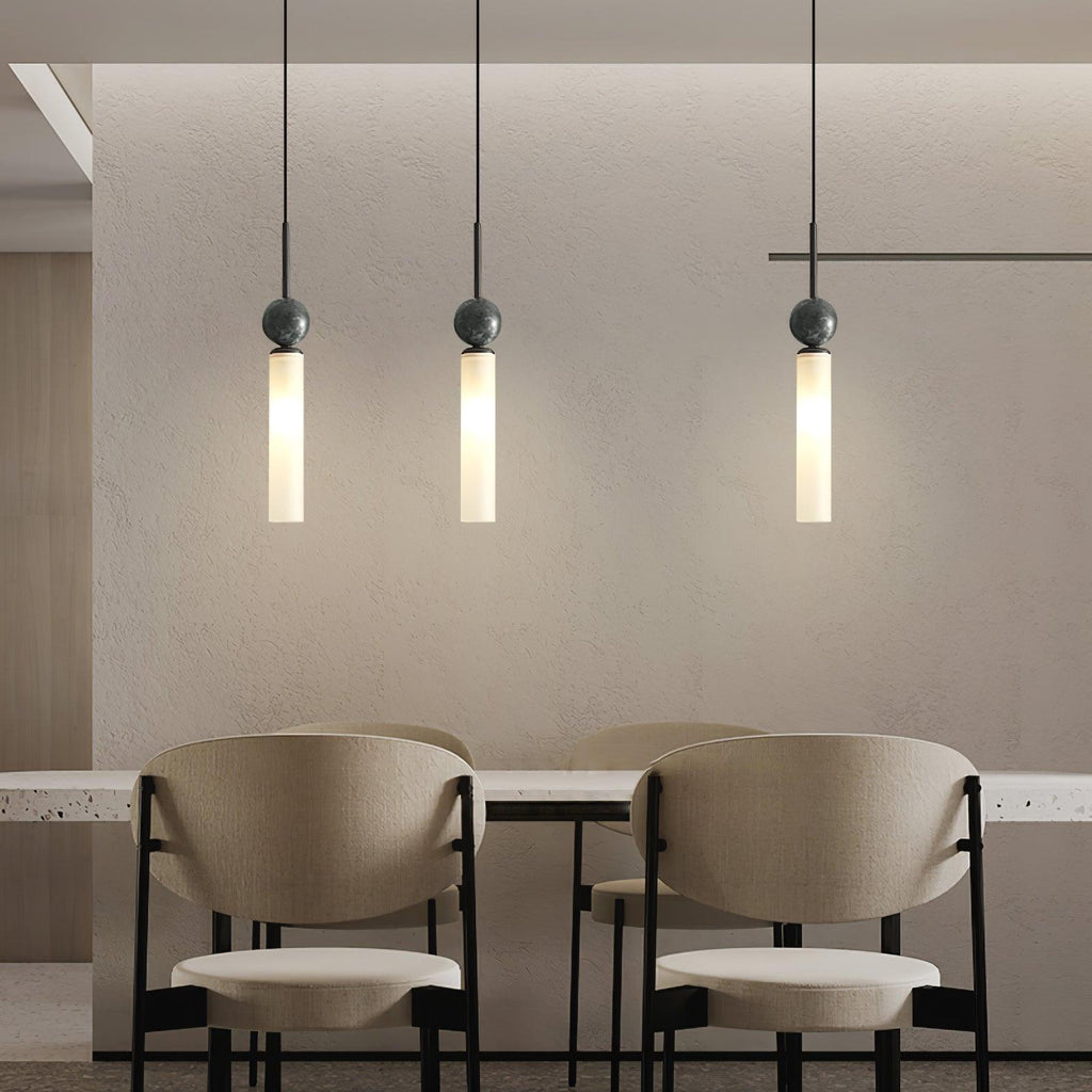 Thea Minimalist Marble Pendant Light — Single & Double Head Options