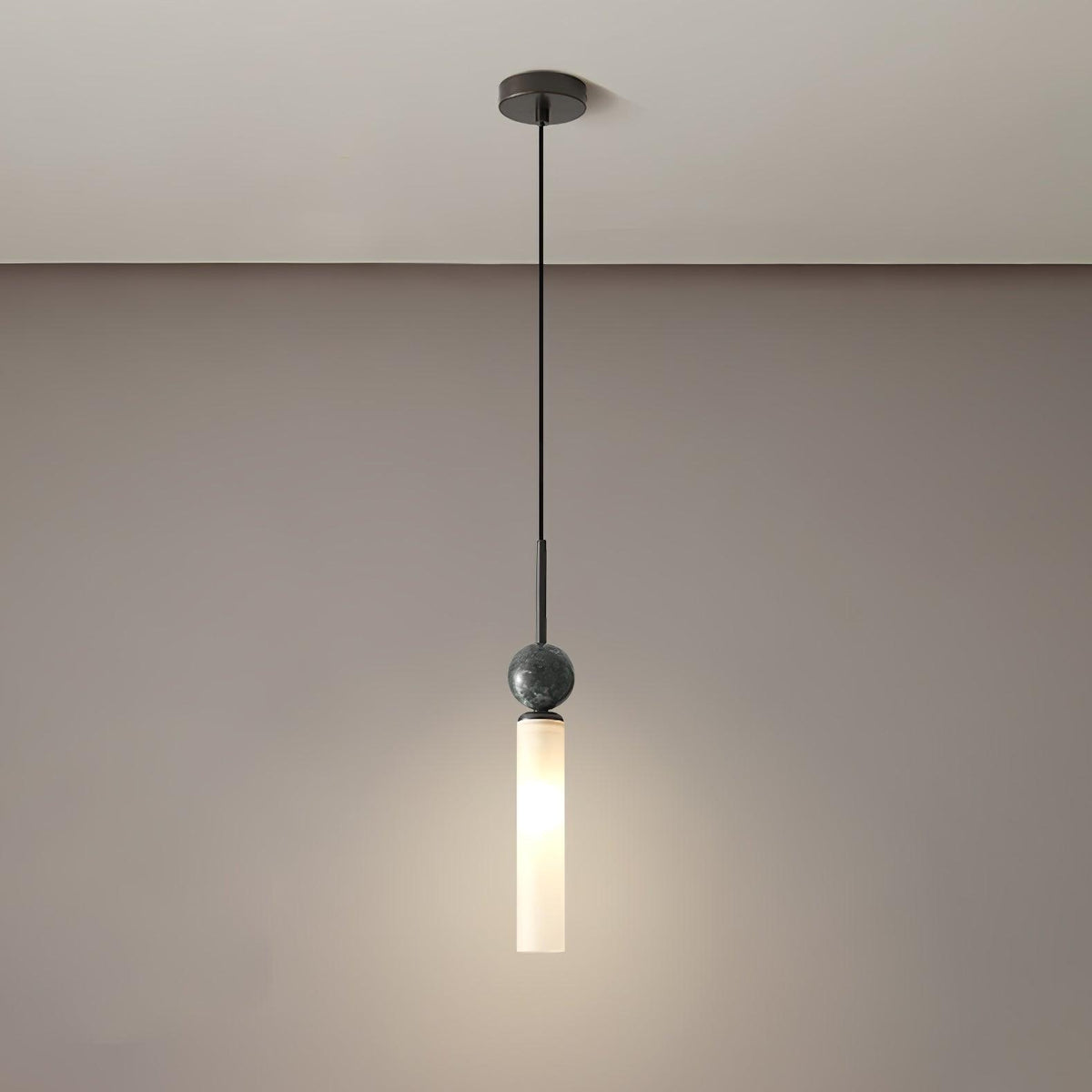 Thea Minimalist Marble Pendant Light — Single & Double Head Options