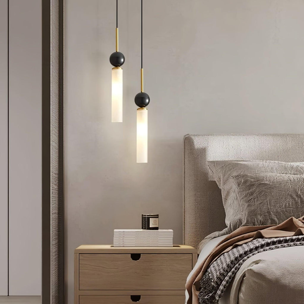 Thea Minimalist Marble Pendant Light — Single & Double Head Options