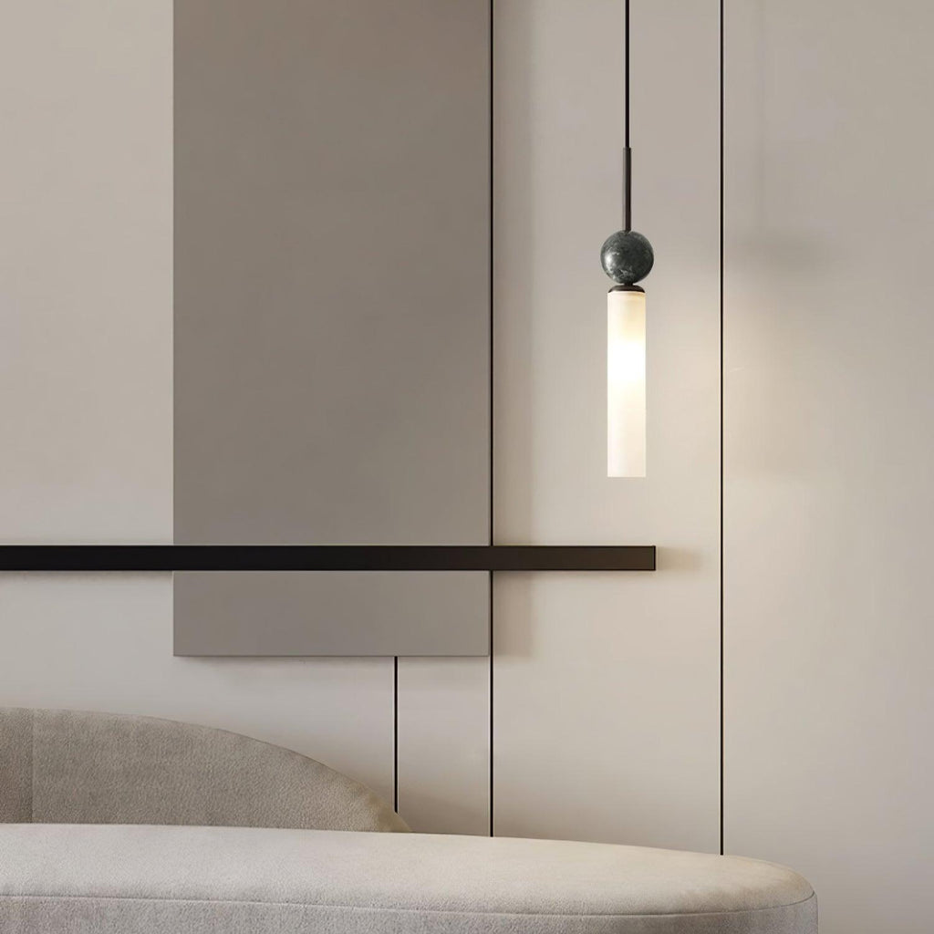 Thea Minimalist Marble Pendant Light — Single & Double Head Options