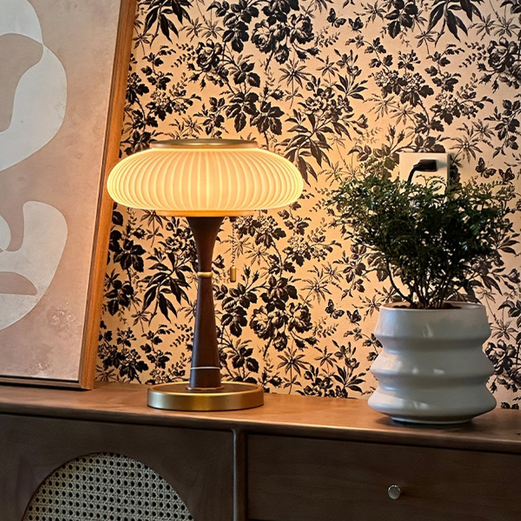 LumiereFungi - Candeeiro de Mesa Natural