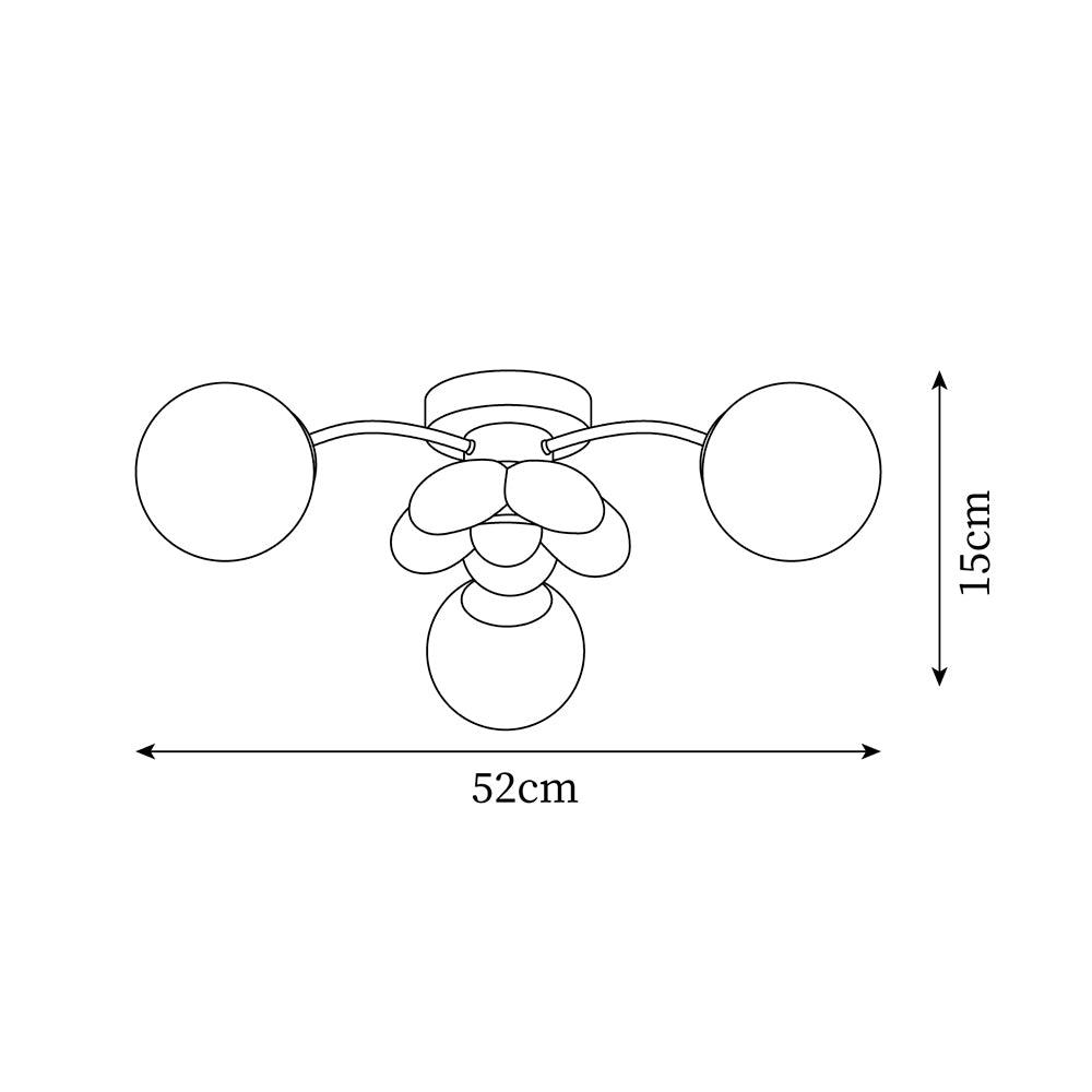 Blossura Pink Petal Ceiling Light, Hardwired Multi-Head