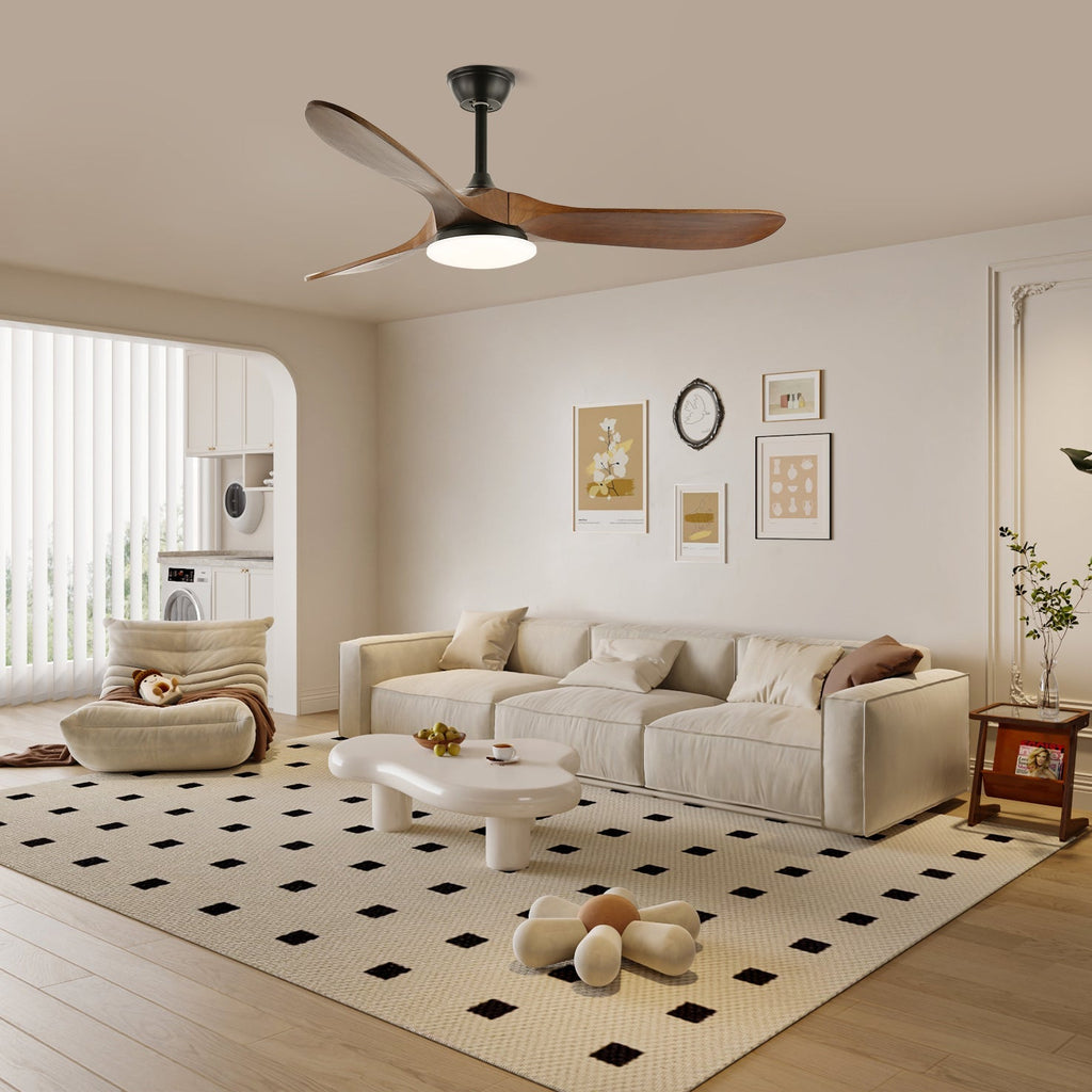 Stropní ventilátor se světlem Virelo — varianty velikosti 42"/52"