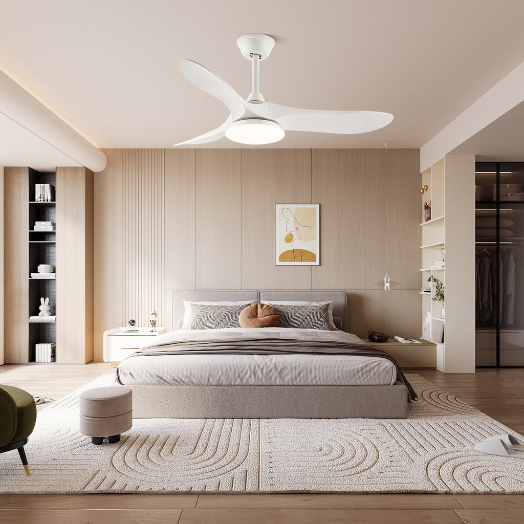 Stropní ventilátor se světlem Virelo — varianty velikosti 42"/52"