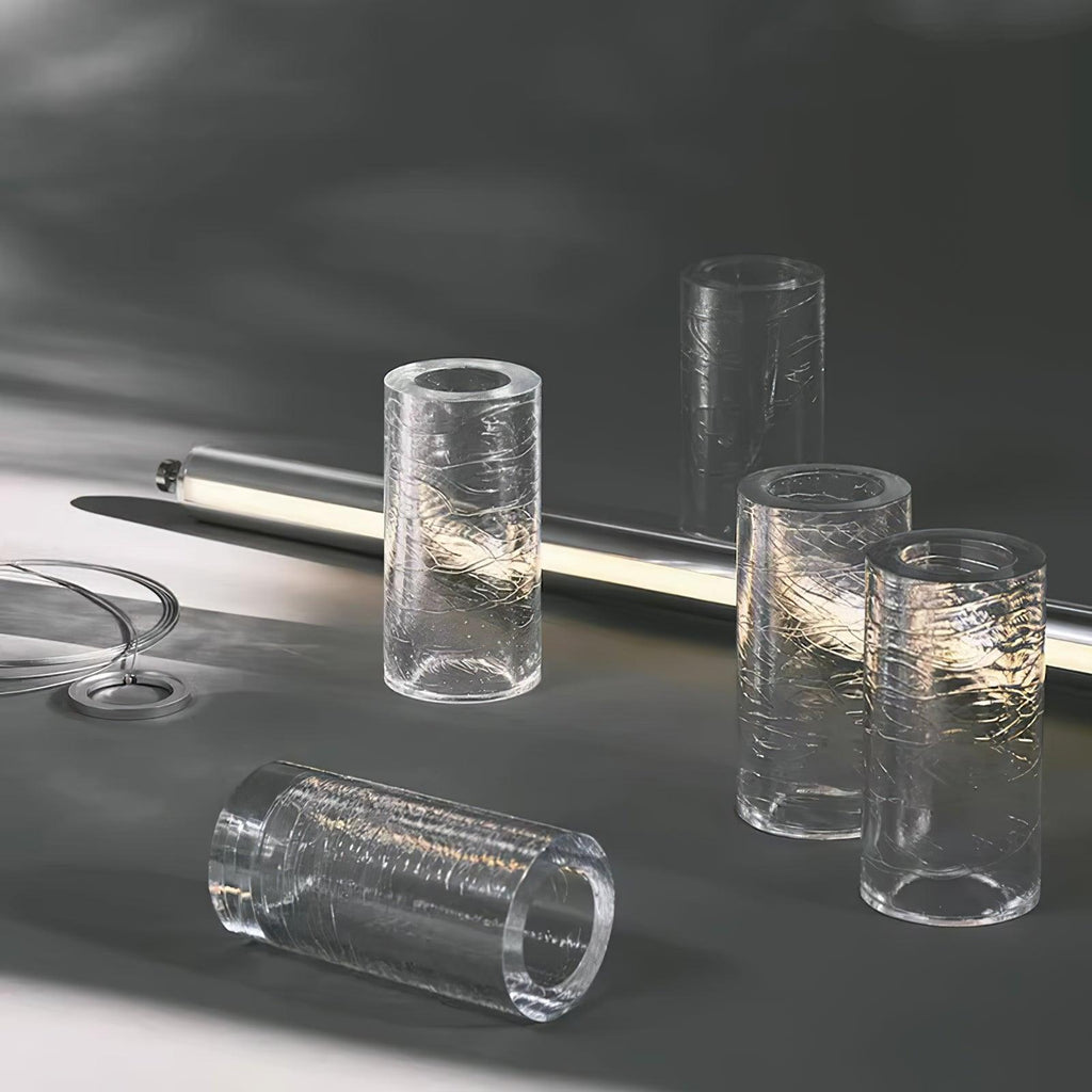 Lyliris lineær pendellampe i glass — Alternativer med 6 til 12 seksjoner, slank profil