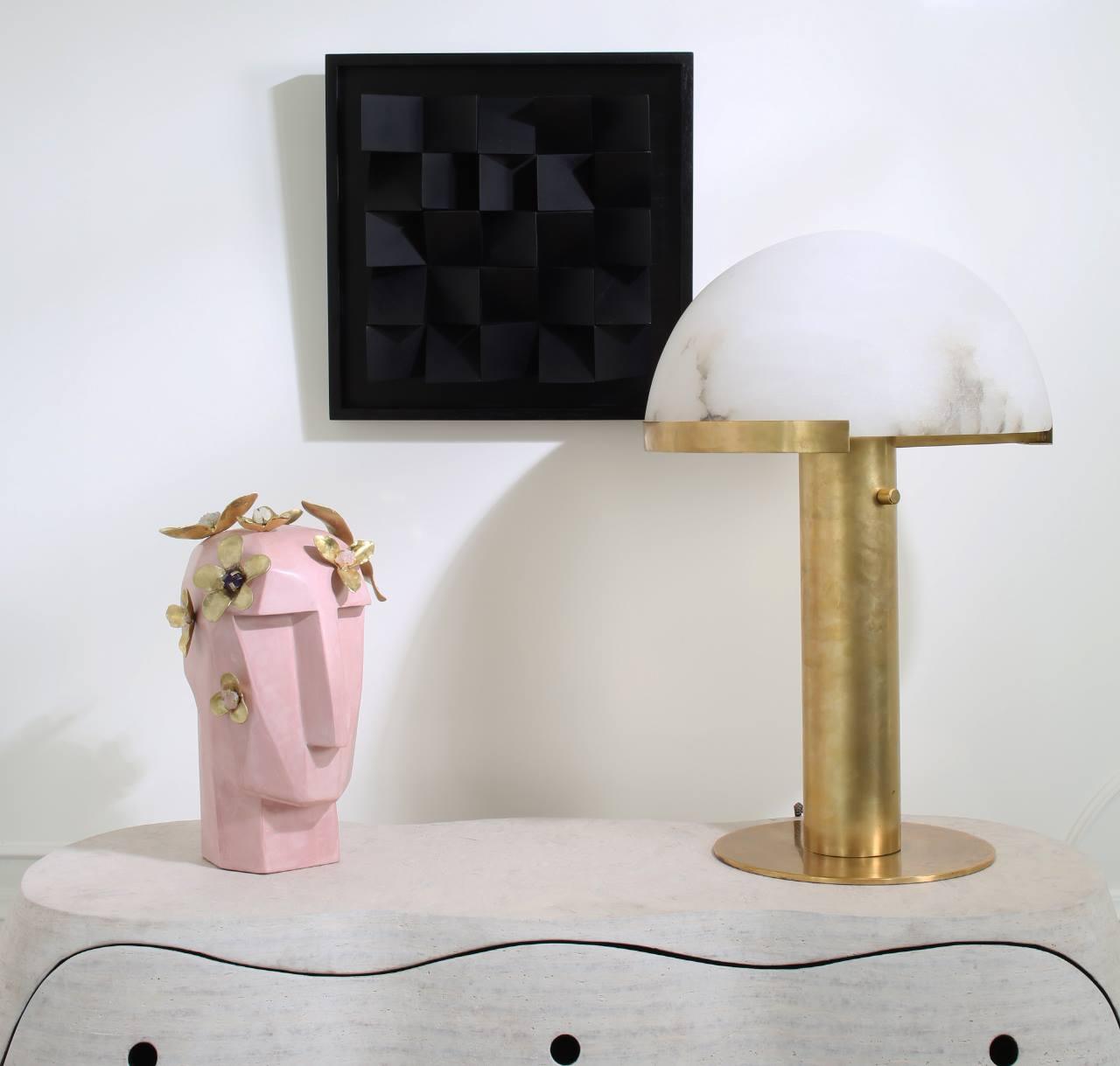 Elegance Minimalist Alabaster Table Lamp