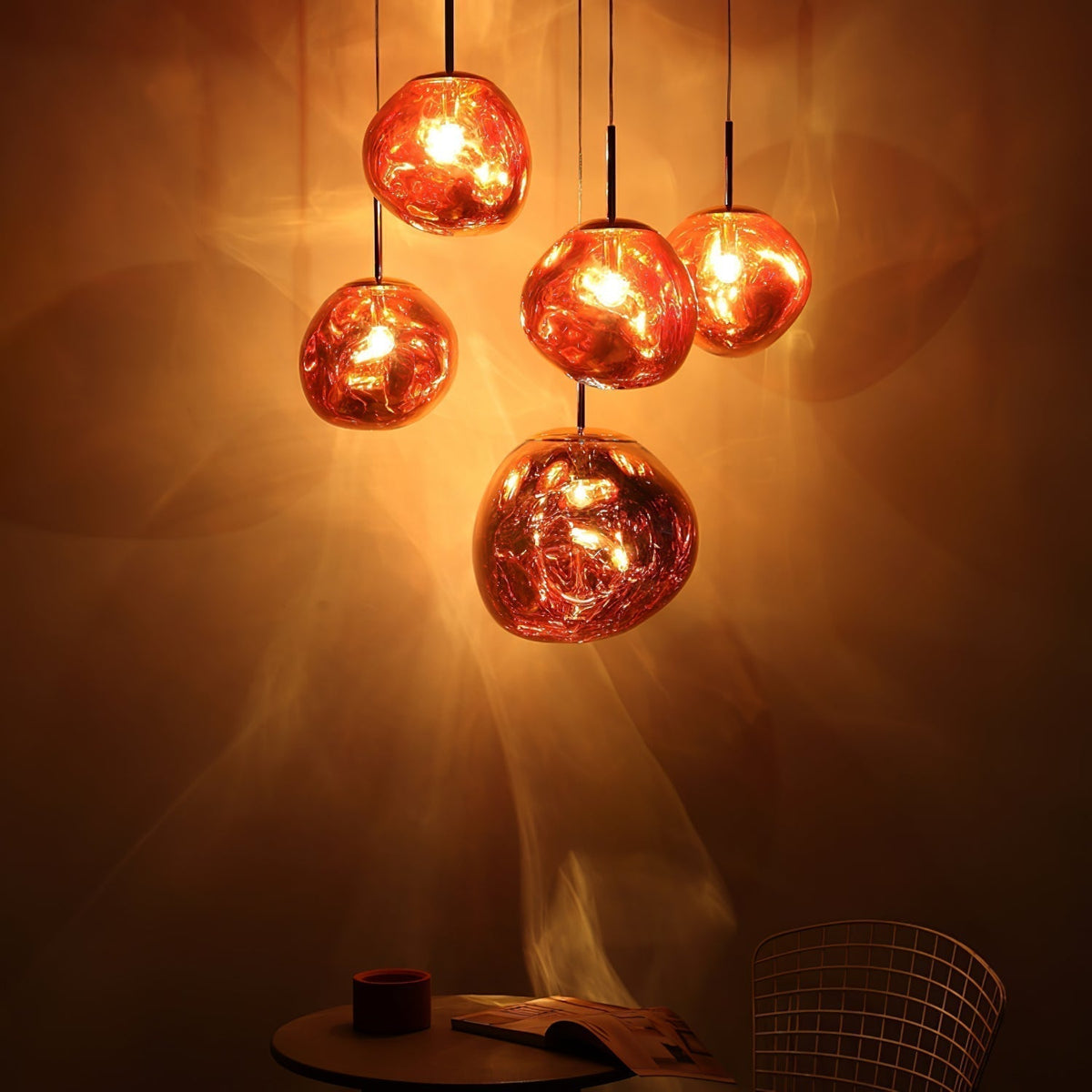 Lampada a sospensione Solara - Composizione scultorea irregolare