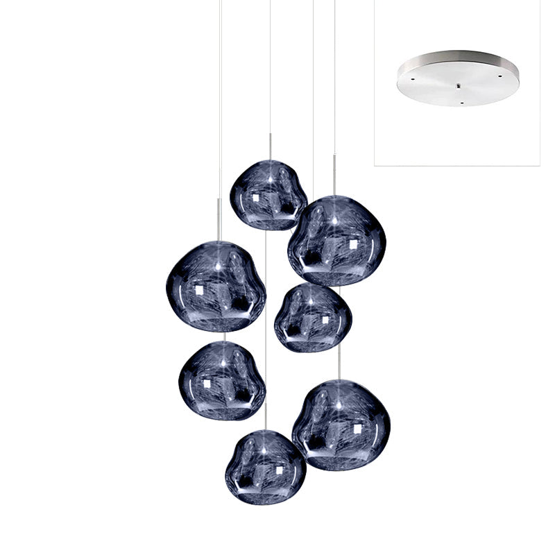 Multi Lava Round Pendant Lamp - Vakkerlight