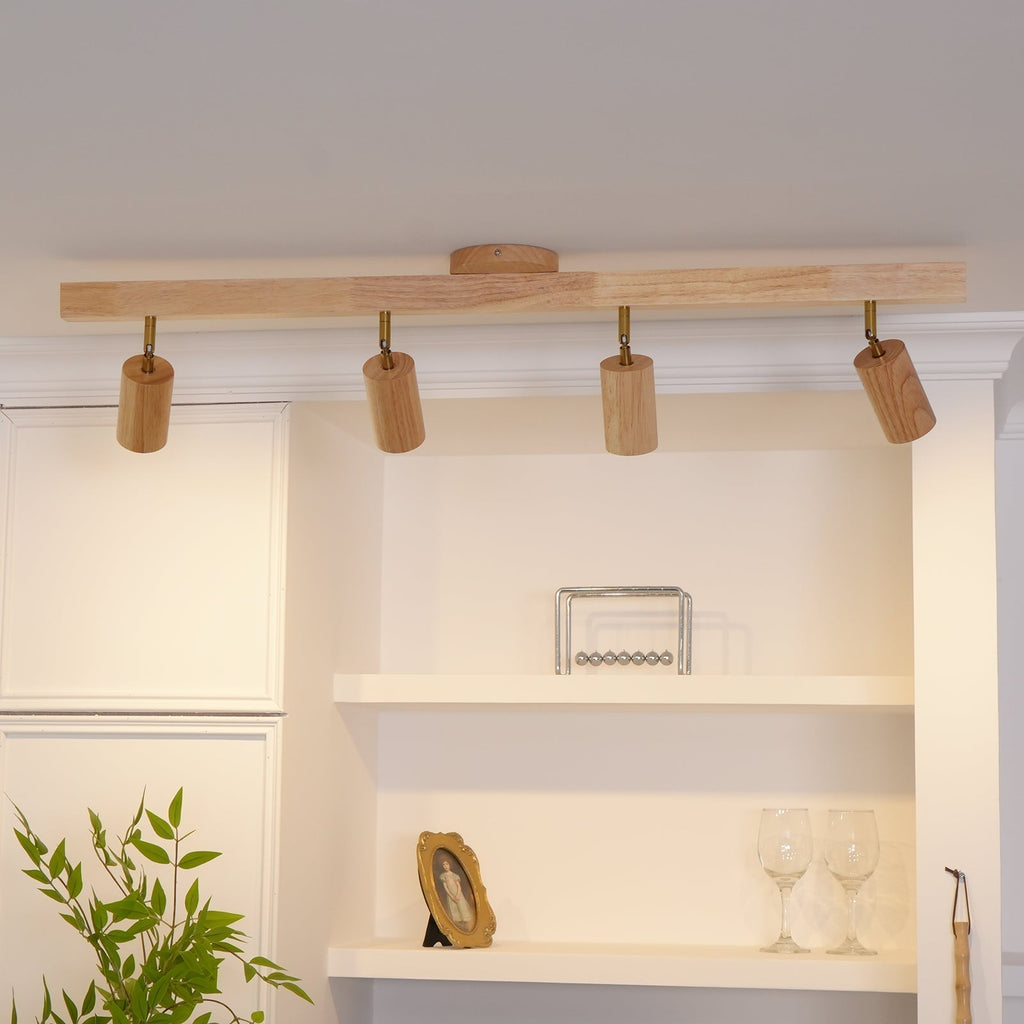 Veril Strahler für Schienensysteme aus Naturholz