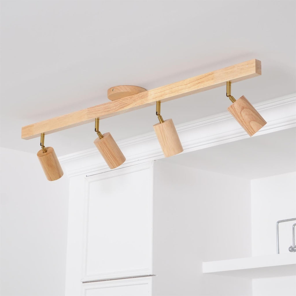 Veril Strahler für Schienensysteme aus Naturholz