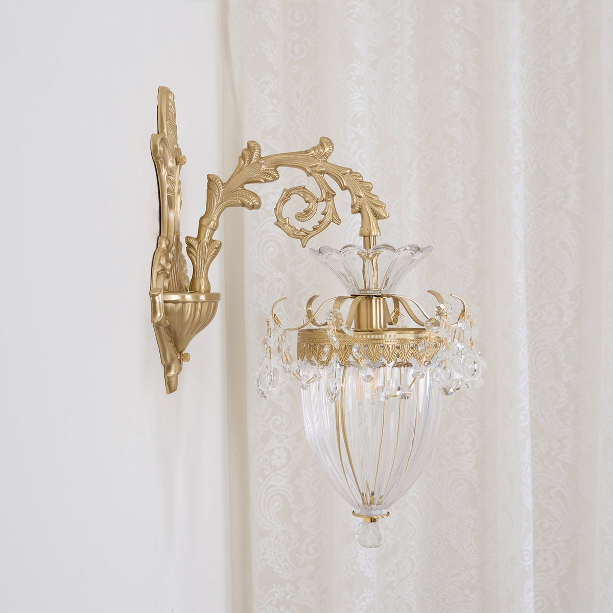 Elosia Gold Double Wall Lamp — E26 Socket, 110V–240V