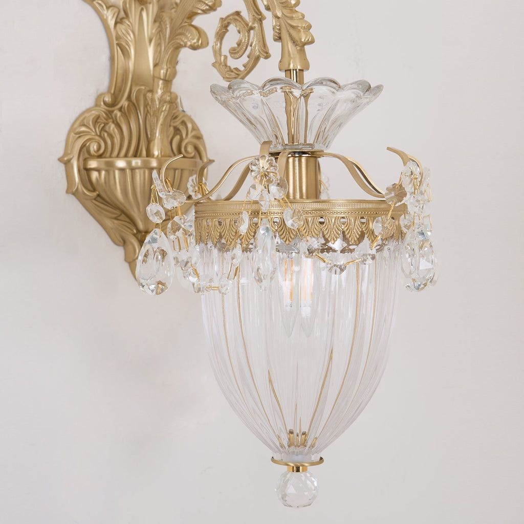 Elosia Gold Double Wall Lamp — E26 Socket, 110V–240V